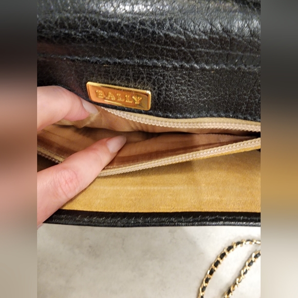 RARE Bally Black Leather Organizer Wristlet - Picture 6 of 8